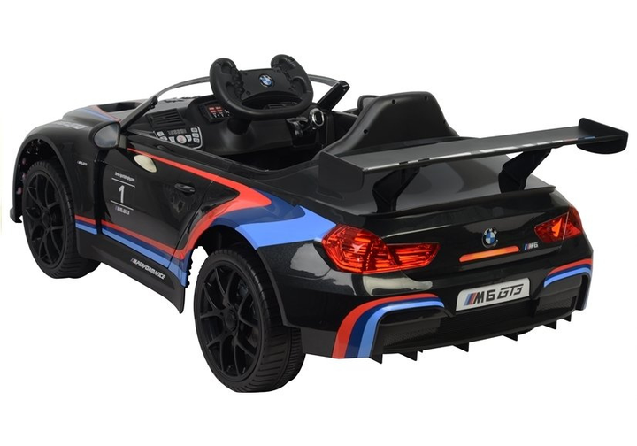 Електромобіль для дітей Lean Toys BMW M6 GT3 Чорний (5902808159469) - зображення 15