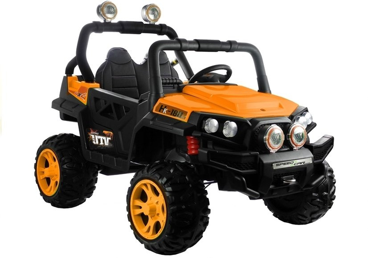 Samochód elektryczny dla dzieci Lean Toys HL2188 Pomarańczowy (5907625581011) - obraz 2