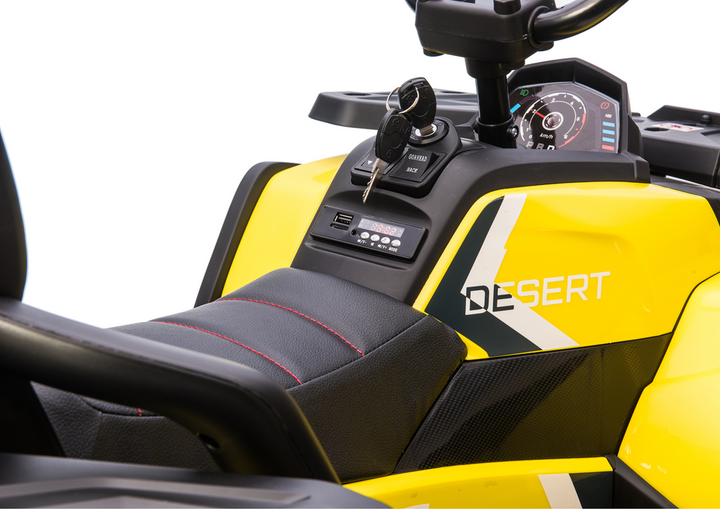 Quad elektryczny dla dzieci Lean Toys XMX607 Żółty (5907625581370) - obraz 12