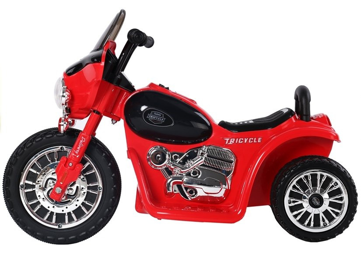 Motocykl elektryczny dla dzieci Lean Toys JT568 Czerwony (5907625581974) - obraz 3