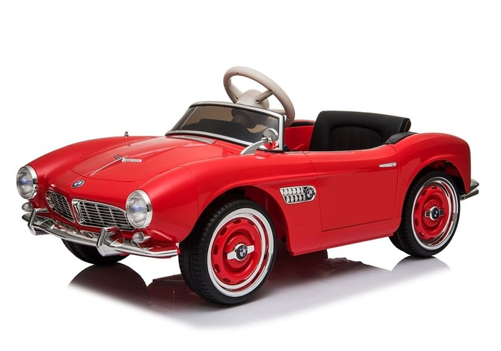 Samochód elektryczny dla dzieci Lean Toys BMW Retro lakierowany Czerwony (5907625583282) - obraz 13