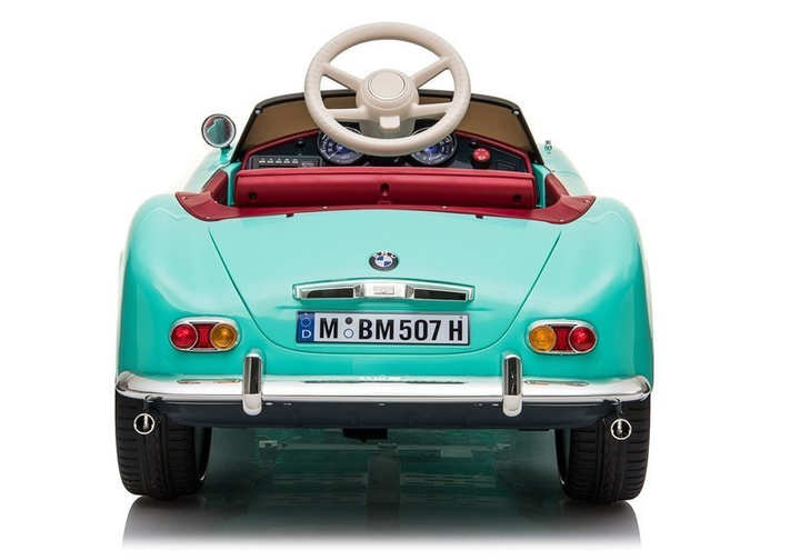 Електромобіль для дітей Lean Toys BMW Retro лакований Зелений (5907625583299) - зображення 10