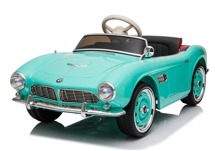 Електромобіль для дітей Lean Toys BMW Retro лакований Зелений (5907625583299) - зображення 19