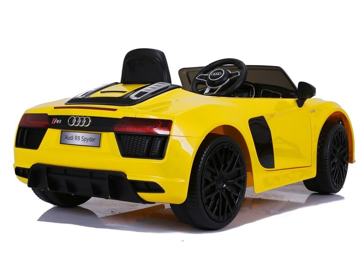 Samochód elektryczny dla dzieci Lean Toys Audi R8 JJ2198 Żółty (5907625584357) - obraz 9