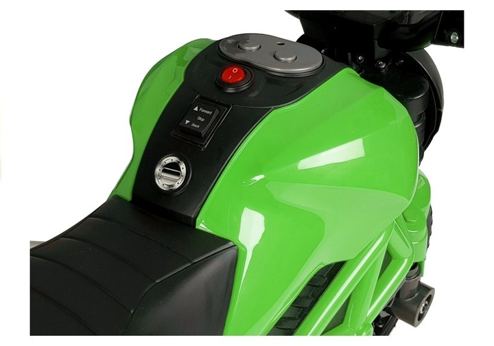 Електромотоцикл для дітей Lean Toys GTM1188 Зелений (5907625584548) - зображення 5