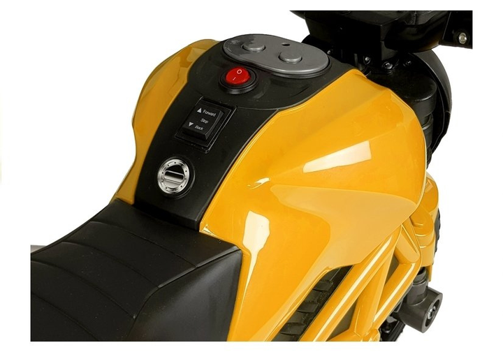 Електромотоцикл для дітей Lean Toys GTM1188 Жовтий (5907625584555) - зображення 5
