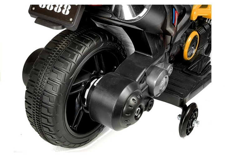 Електромотоцикл для дітей Lean Toys GTM1188 Жовтий (5907625584555) - зображення 10