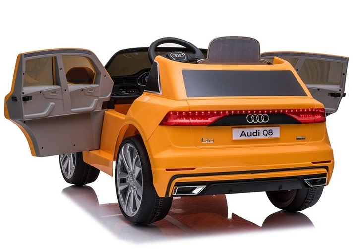 Samochód elektryczny dla dzieci Lean Toys Audi Q8 JJ2066 lakierowany Żółty (5903802452051) - obraz 3