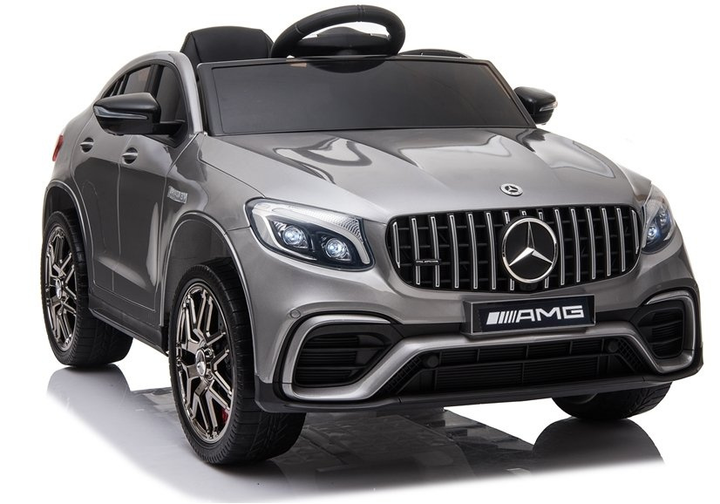 Електромобіль для дітей Lean Toys Mercedes GLC 63S QLS-5688 4x4 лакований Сріблястий (5908275992585) - зображення 1
