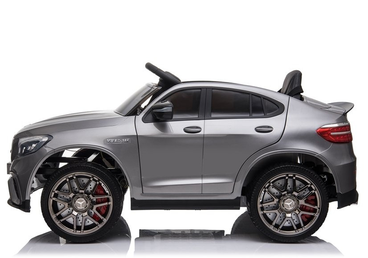 Електромобіль для дітей Lean Toys Mercedes GLC 63S QLS-5688 4x4 лакований Сріблястий (5908275992585) - зображення 2
