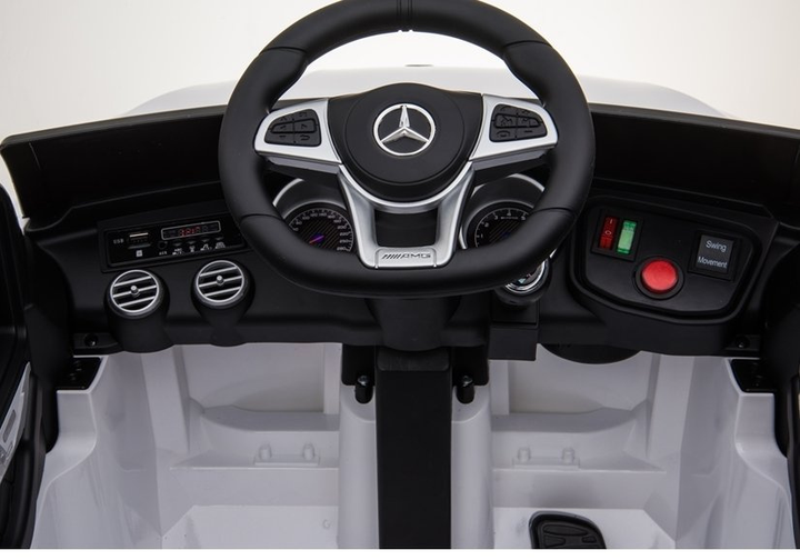 Електромобіль для дітей Lean Toys Mercedes GLC 63S QLS-5688 4x4 лакований Чорний (5908275992592) - зображення 6