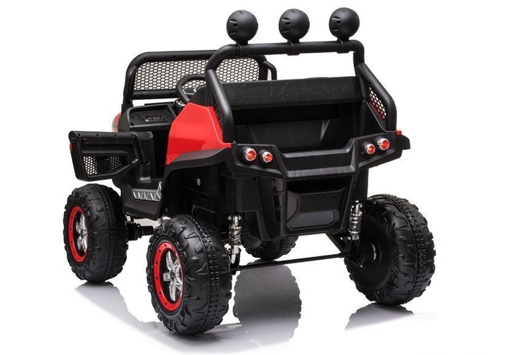 Samochód elektryczny dla dzieci Lean Toys Mercedes Unimog S Czerwony (5908275996095) - obraz 8
