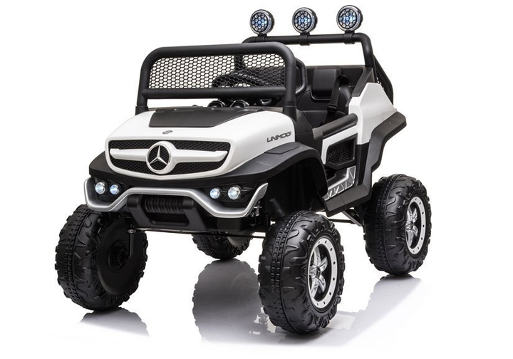 Електромобіль для дітей Lean Toys Mercedes Unimog S Білий (5908275996101) - зображення 6