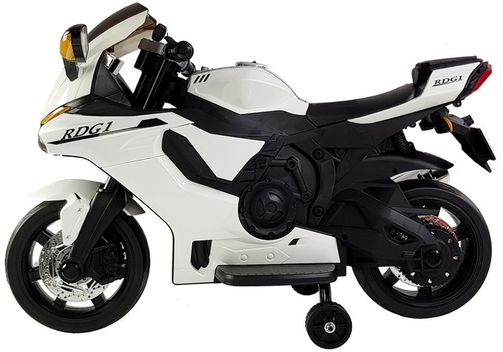 Motocykl elektryczny dla dzieci Lean Toys TR1603 Biały (5908275993247) - obraz 4