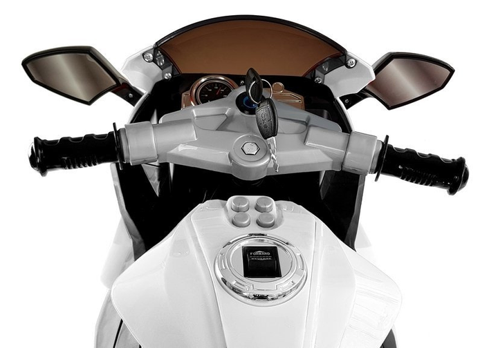Motocykl elektryczny dla dzieci Lean Toys TR1603 Biały (5908275993247) - obraz 9