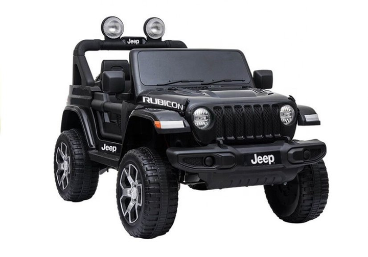Електромобіль для дітей Lean Toys Jeep Wrangler Rubicon 4x4 Чорний (5908275996705) - зображення 1