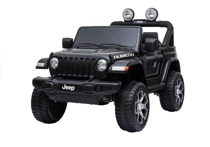 Електромобіль для дітей Lean Toys Jeep Wrangler Rubicon 4x4 Чорний (5908275996705) - зображення 4