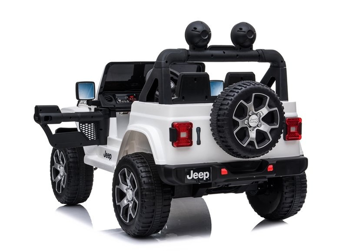 Samochód elektryczny dla dzieci Lean Toys Jeep Wrangler Rubicon 4x4 Biały (5908275996729) - obraz 3