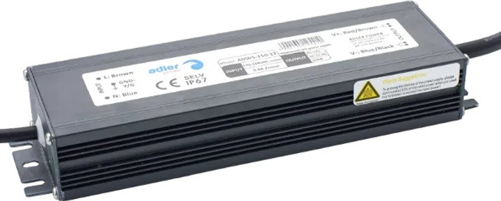 Блок живлення Adler LED 24В/6.25A IP67 Ultra Thin (ADWS-150-24) - зображення 1