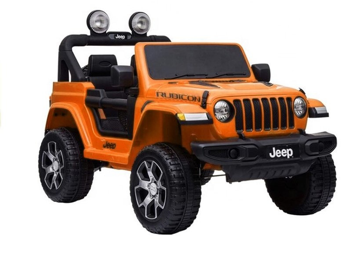 Samochód elektryczny dla dzieci Lean Toys Jeep Wrangler Rubicon 4x4 Pomarańczowy (5908275996743) - obraz 1
