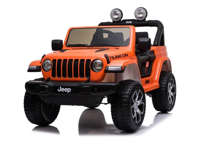 Samochód elektryczny dla dzieci Lean Toys Jeep Wrangler Rubicon 4x4 Pomarańczowy (5908275996743) - obraz 5
