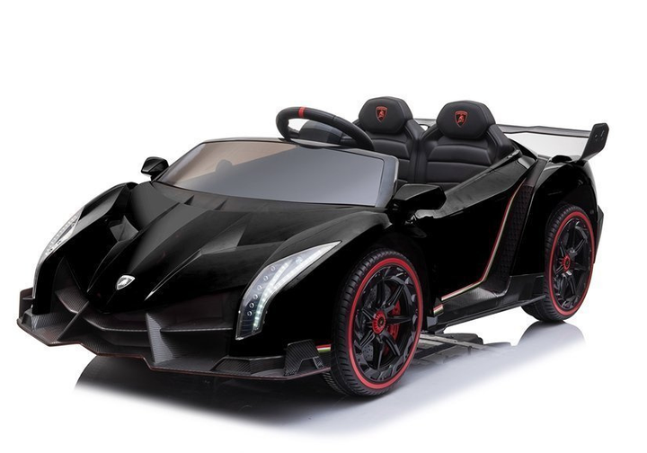 Електромобіль для дітей Lean Toys Lamborghini Veneno Чорний (5908275998334) - зображення 3