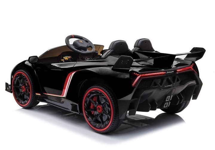 Електромобіль для дітей Lean Toys Lamborghini Veneno Чорний (5908275998334) - зображення 4