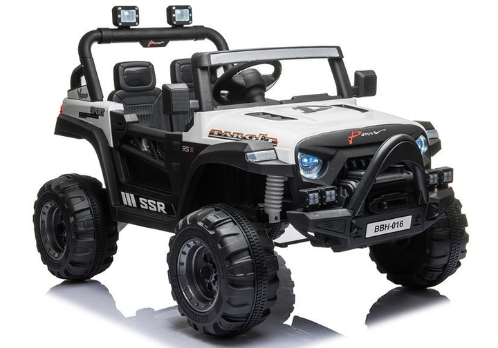 Електромобіль для дітей Lean Toys BBH-016 Білий (5903802450422) - зображення 10