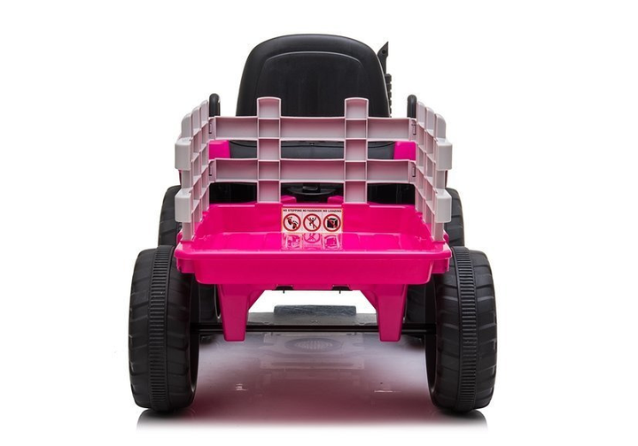 Трактор на акумуляторі Lean Toys XMX611 з причепом Рожевий (5903802452020) - зображення 8