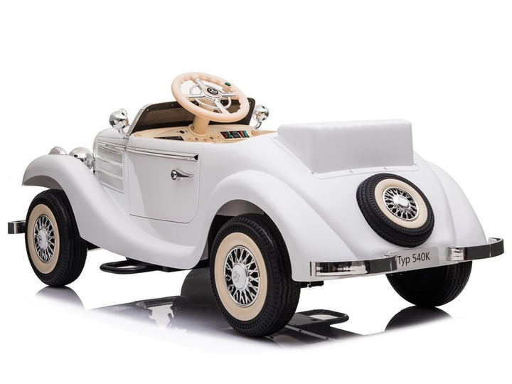 Samochód elektryczny dla dzieci Lean Toys Mercedes 540K Biały (5903802453157) - obraz 12