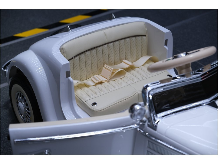 Samochód elektryczny dla dzieci Lean Toys Mercedes 540K Biały (5903802453157) - obraz 13
