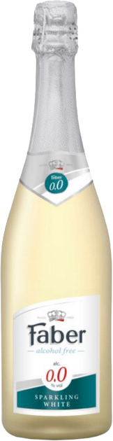 Вино ігристе безалкогольне Faber Sparkling Alcohol Free біле сухе 0.75 л 0% (4001744 063272) - зображення 1