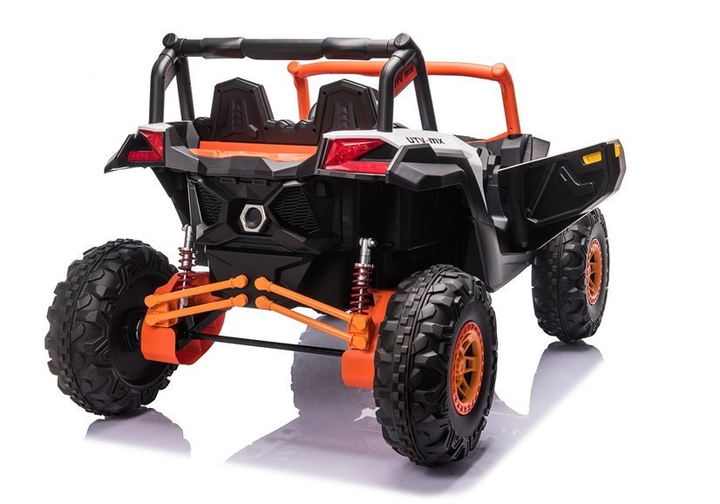 Samochód elektryczny dla dzieci Lean Toys Buggy UTV-MX Pomarańczowo-biały (5903802453553) - obraz 2