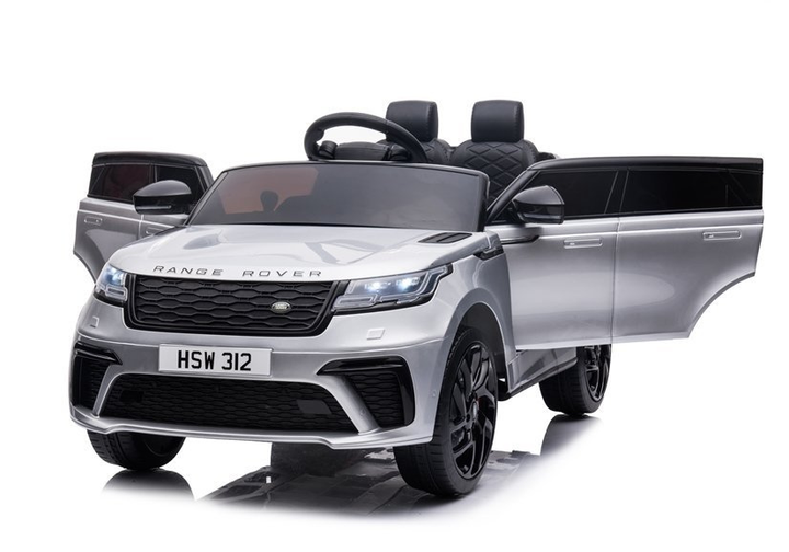 Samochód elektryczny dla dzieci Lean Toys Range Rover lakierowany Srebrny (5903802453546) - obraz 9