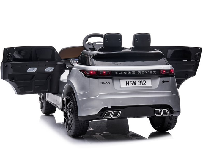 Samochód elektryczny dla dzieci Lean Toys Range Rover lakierowany Srebrny (5903802453546) - obraz 10