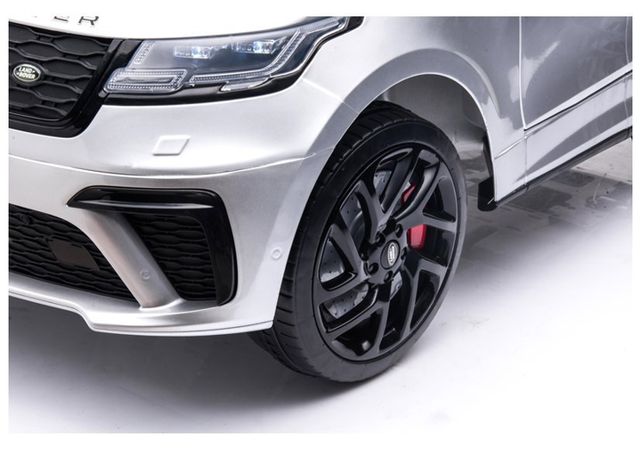Samochód elektryczny dla dzieci Lean Toys Range Rover lakierowany Srebrny (5903802453546) - obraz 13