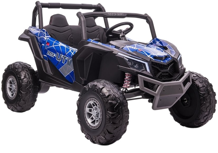 Samochód elektryczny dla dzieci Lean Toys Buggy UTV-MX Spider MP4 lakierowany Niebieski (5903802453683) - obraz 1