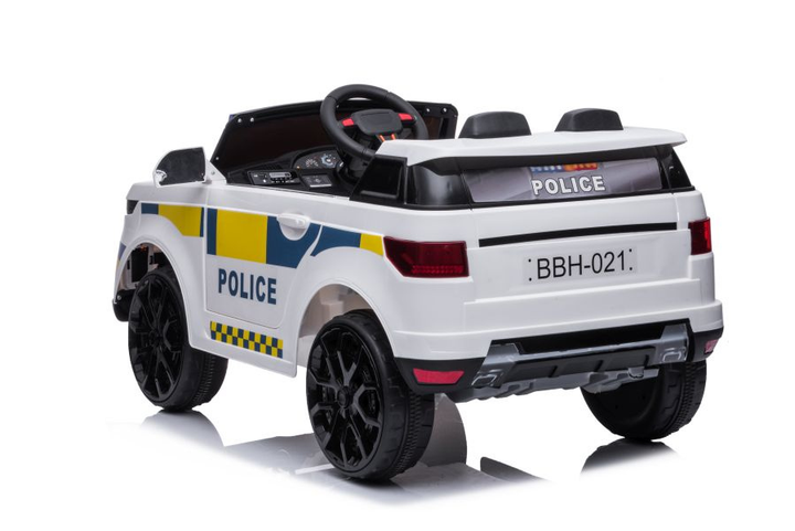 Samochód elektryczny dla dzieci Lean Toys BBH-021 Policyjne Biały (5904204753722) - obraz 5