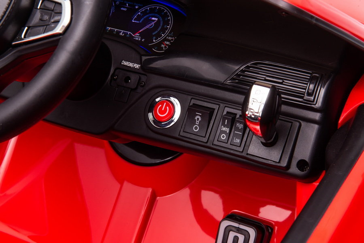 Samochód elektryczny dla dzieci Lean Toys BMW M5 SX2118 z platformą dla rodzica lakierowany Czerwony (5904204755795) - obraz 2