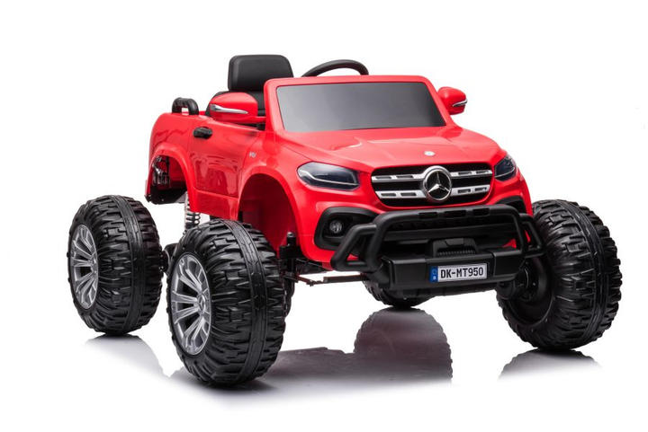 Samochód elektryczny dla dzieci Lean Toys Mercedes DK-MT950 4x4 Czerwony (5904204756907) - obraz 1