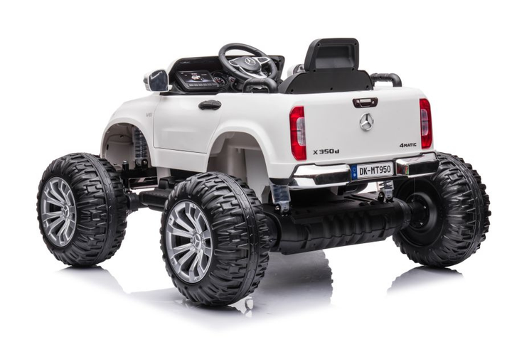 Samochód elektryczny dla dzieci Lean Toys Mercedes DK-MT950 4x4 Biały (5904204756891) - obraz 9