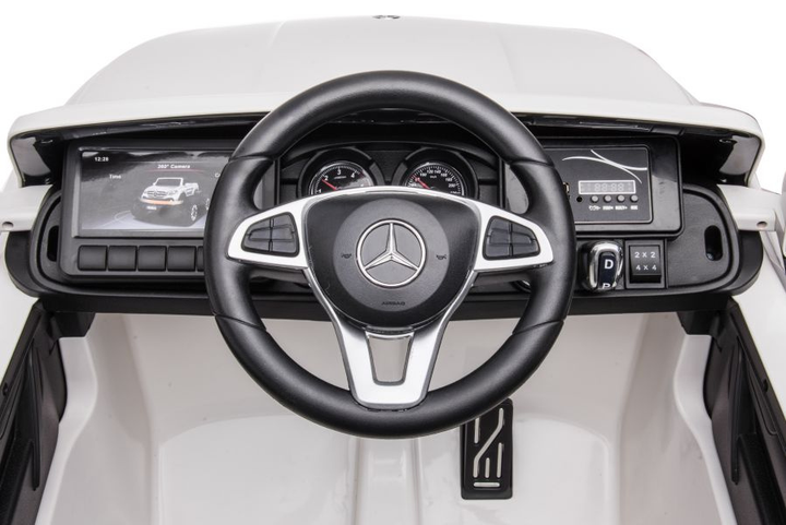 Samochód elektryczny dla dzieci Lean Toys Mercedes DK-MT950 4x4 Biały (5904204756891) - obraz 10