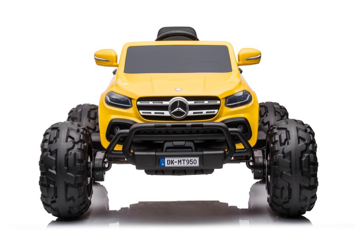 Електромобіль для дітей Lean Toys Mercedes DK-MT950 4x4 лакований Золотисто-жовтий (5904204756938) - зображення 3