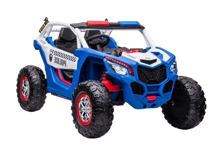 Samochód elektryczny dla dzieci Lean Toys Buggy XB-2118 4x4 Policyjne Niebieski (5904204757409) - obraz 1