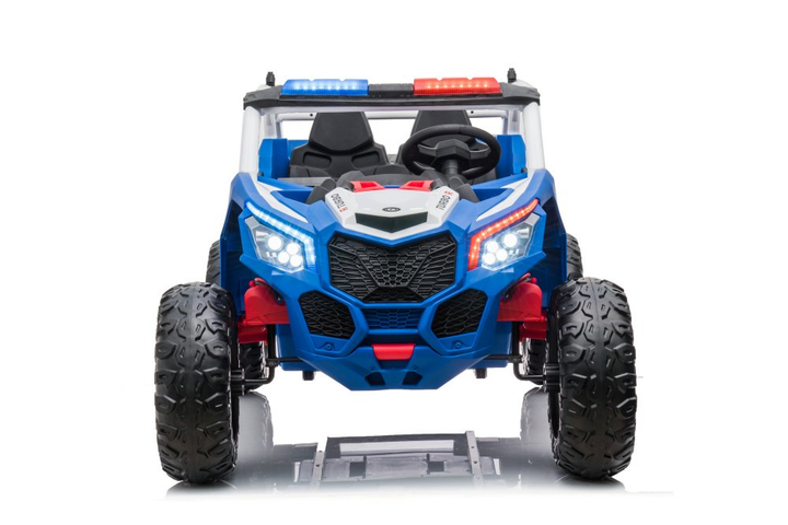 Samochód elektryczny dla dzieci Lean Toys Buggy XB-2118 4x4 Policyjne Niebieski (5904204757409) - obraz 4