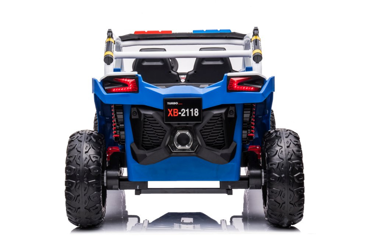 Samochód elektryczny dla dzieci Lean Toys Buggy XB-2118 4x4 Policyjne Niebieski (5904204757409) - obraz 9