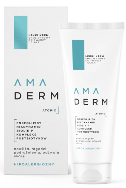 Krem do ciała Amaderm emolientowy 200 ml (5901315022747) - obraz 1