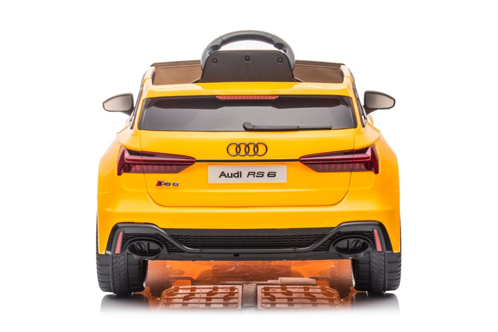 Електромобіль для дітей Lean Toys Audi RS6 BRD-2118 Жовтий (5904665995945) - зображення 5