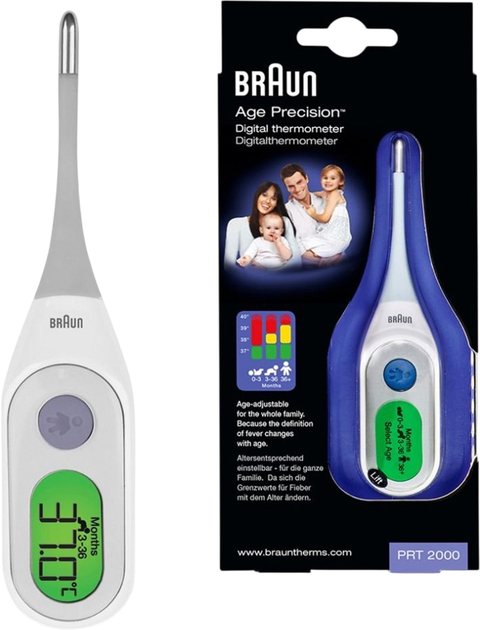 Електронний термометр Braun Prt2000 з гнучким наконечником (4022167200099) - зображення 4