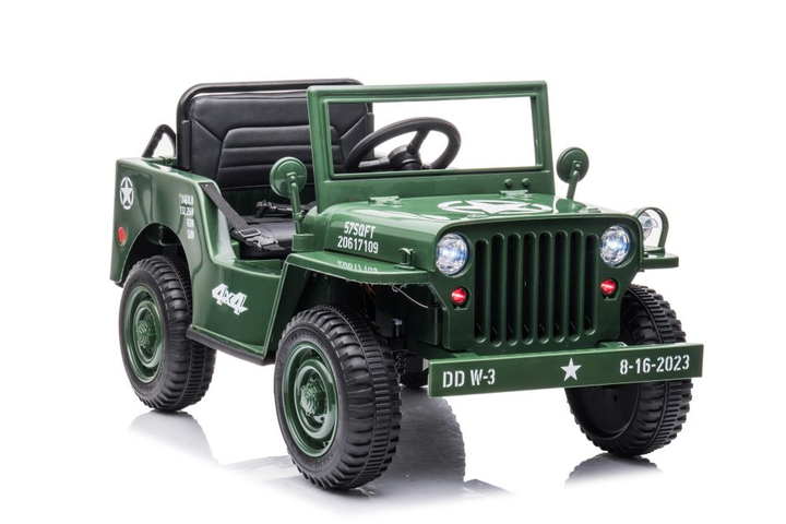 Samochód elektryczny dla dzieci Lean Toys JH-103 4x4 Wojskowa zieleń 14972 (5905515354516) - obraz 1
